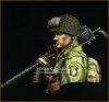 Young Miniatures YM1873 WW2 US AIRBORNE with M1919 1/10